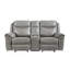 Ensemble de canapé inclinable 3 pièces gris