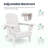 Dalson 5-Piece Plastic Adirondack Chair Set with Side Table and Ottomans-95981043