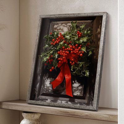 Christmas Holiday Art DCLXIII Framed Print - Solid Wood