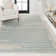 Kaylonie Modern Berber Stripe Cream/Turquoise Rug