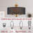 Haleemah 3 - Light Dimmable Drum Chandelier