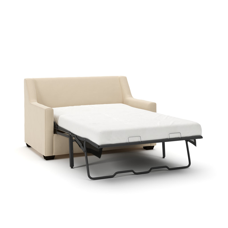 Canapé-lit rembourré de 56 po Gemi, Toile lin Sunbrella®