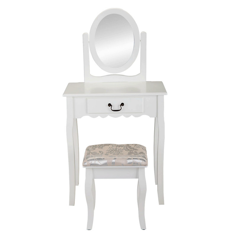 Ensemble coiffeuse avec tabouret et miroir Philpot