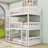 Space-Saving Twin Over Twin Over Twin Triple Bunk Bed With Detachable Feature-1503569604