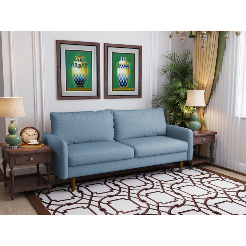 Upholstered 70'' Sofa, Light Blue