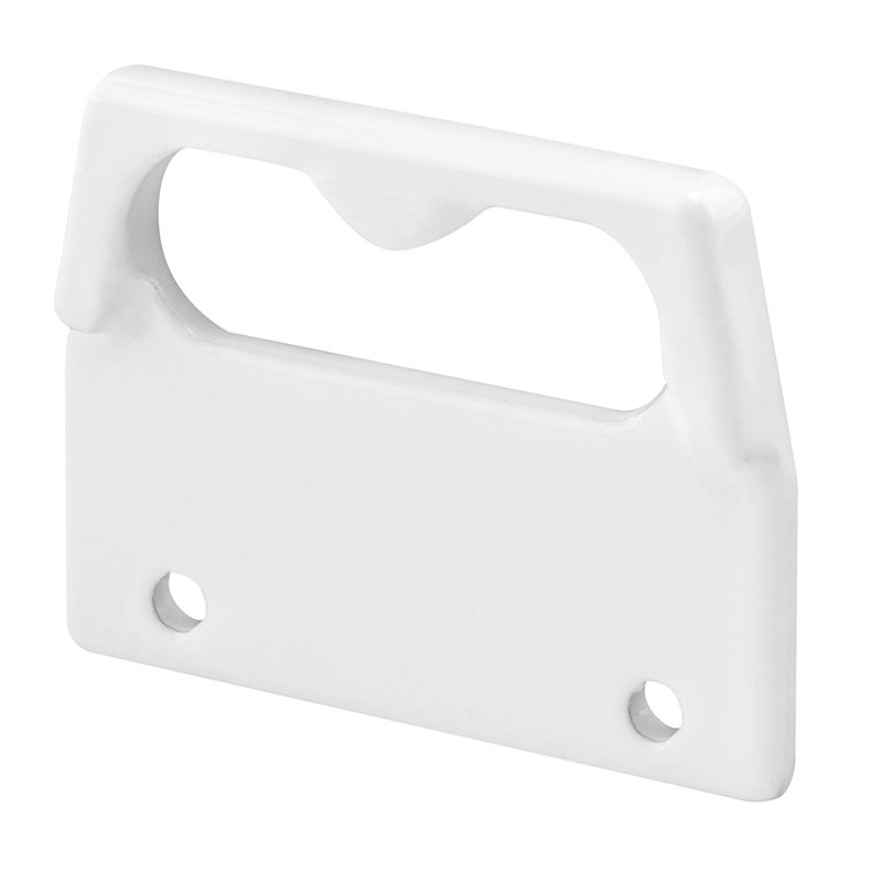 Prime-Line Face Mount Keeper for Vertical Sliding Sash Locks, 1 in. Hole Spacing, Diecast Construction, White (Single Pack)