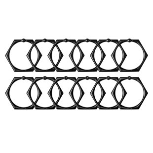 Zinc Shower Curtain Hook (Set of 12)