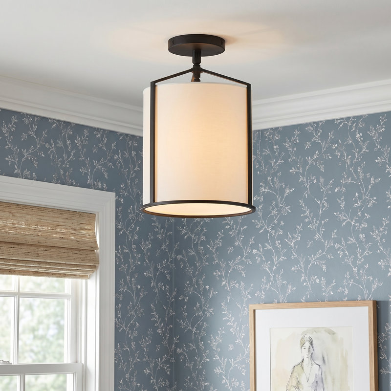 Siona Fleetwood 1 Light Black Ceiling Mount