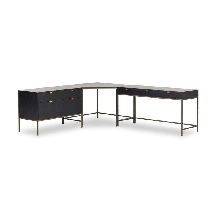 Loki Desk System With Wide Filing Cabinet