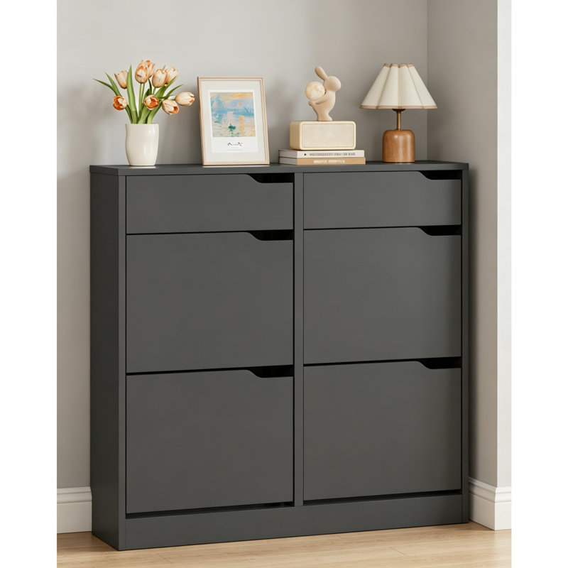 24 Pair Shoe Storage Cabinet