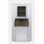 Armoire de coin à 2 portes Bailee, aluminium