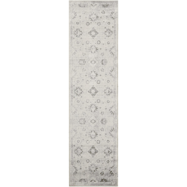 Bungalow Rose Brana Machine Washable Ivory Vintage Indoor Rug