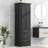 Tall Storage Cabinet with Three Drawers for Bathroom/Office, Black-280813152