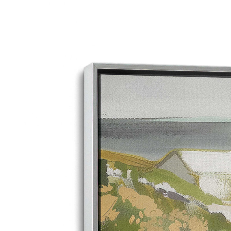 «Serene Pathway by the Sea I», reproduction sur toile, Encadrement argenté, H 8,75 po x l 12,75 po x P 1,75 po