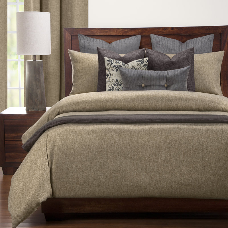 Harbour Modern & Contemporary Polyester Duvet Cover & Insert, Cal.King Duvet Cover & Insert +5 Additional Pieces, Shell