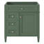 Meuble-lavabo de salle de bain de 30 po sans lavabo supérieur, armoire de rangement moderne avec 2 tiroirs et un tiroir rabattable (BASSIN INCLUS)-131660305
