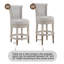 Tabourets de bar rembourrés Elveria avec structure en bois et garniture cloutée-106913302-106913303-106913304