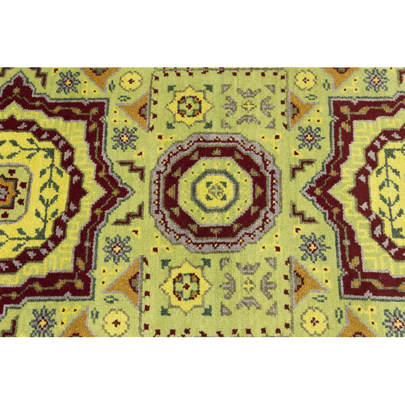 Tapis traditionnel en laine Shynar, Tapis de couloir 2 pi 7 po x 9 pi 7 po