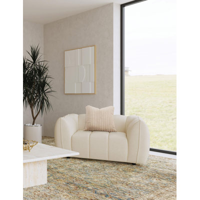 Chaise rembourrée et demi galet Chanab