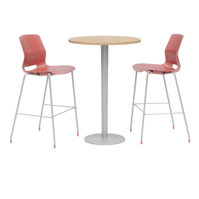 Ensemble de table de salle à manger 30 po et de chaise ronde L