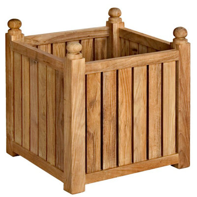 Teak Outdoor Square Planter Box