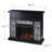 Marsallo Contemporary Electric Fireplace  Black