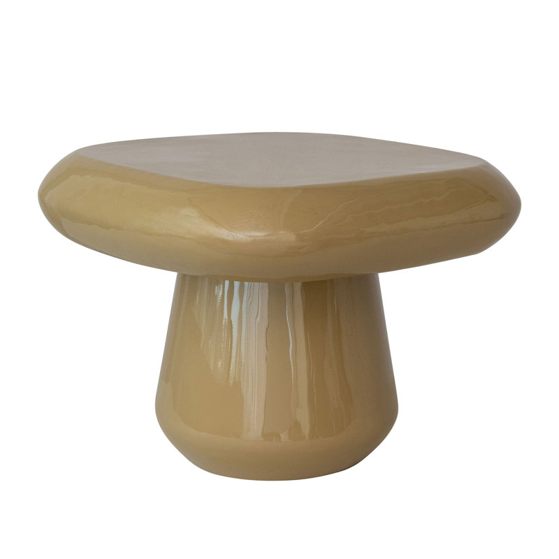 Enameled Metal Square Table