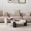 Table basse blanche avec table d'appoint blanche