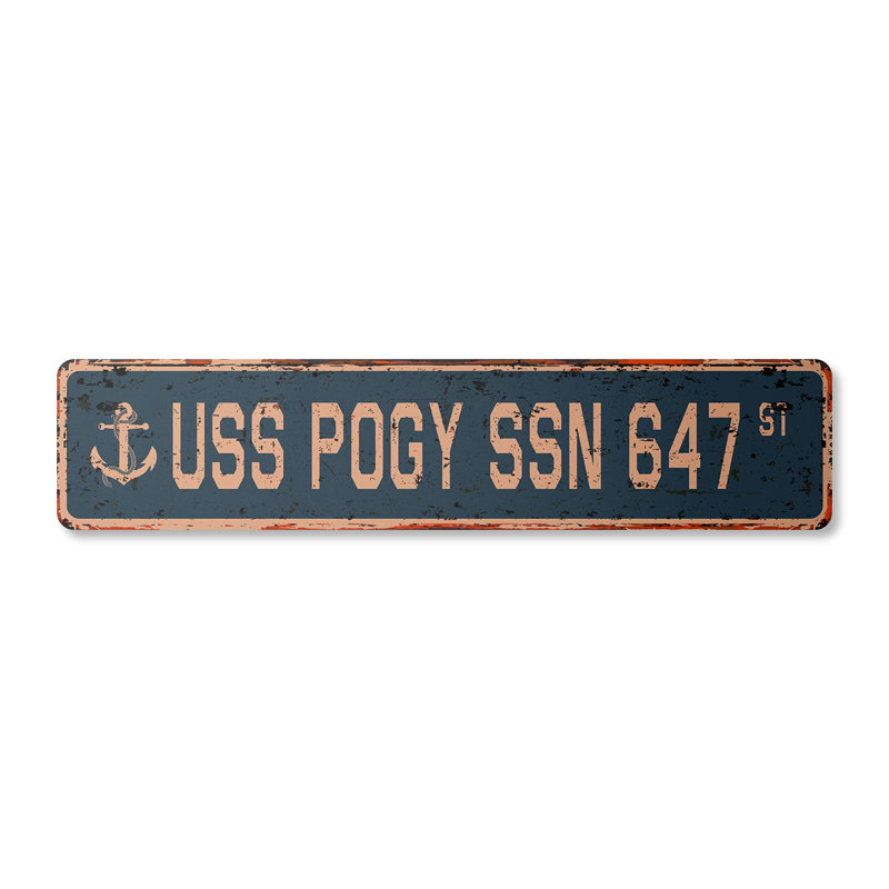 Plaque de rue en aluminium Pogy SSs 647 4 po x 18 po