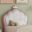 Pink Velvet Hydraulic Storage Bed-1717190030
