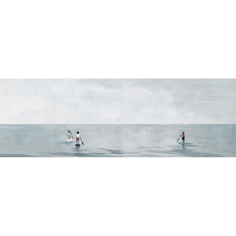 « infinite-board » par parvez taj,, peinture sur toile tendue, H 15 po x l 45 po x P 1,5 po