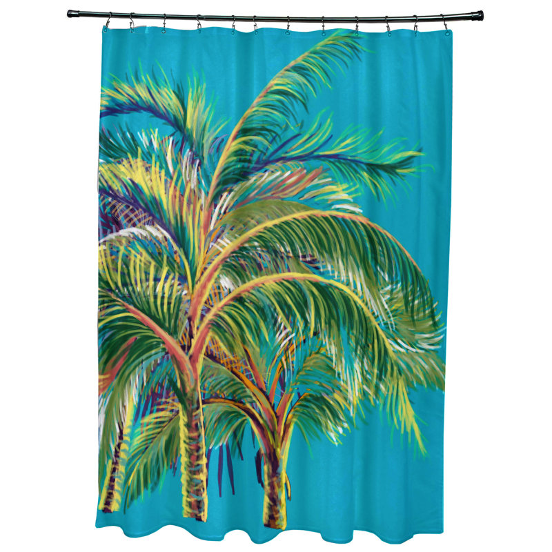 Rideau de douche simple Eastbourne, Turquoise