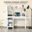 Bureau d'ordinateur de 47 po, bureau personnel avec rangement-785915929