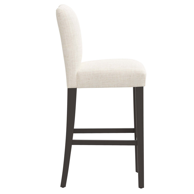 Hadrien Bar & Counter Stool, Bar Stool (31” Seat Height), Classic Talc Linen, Cream