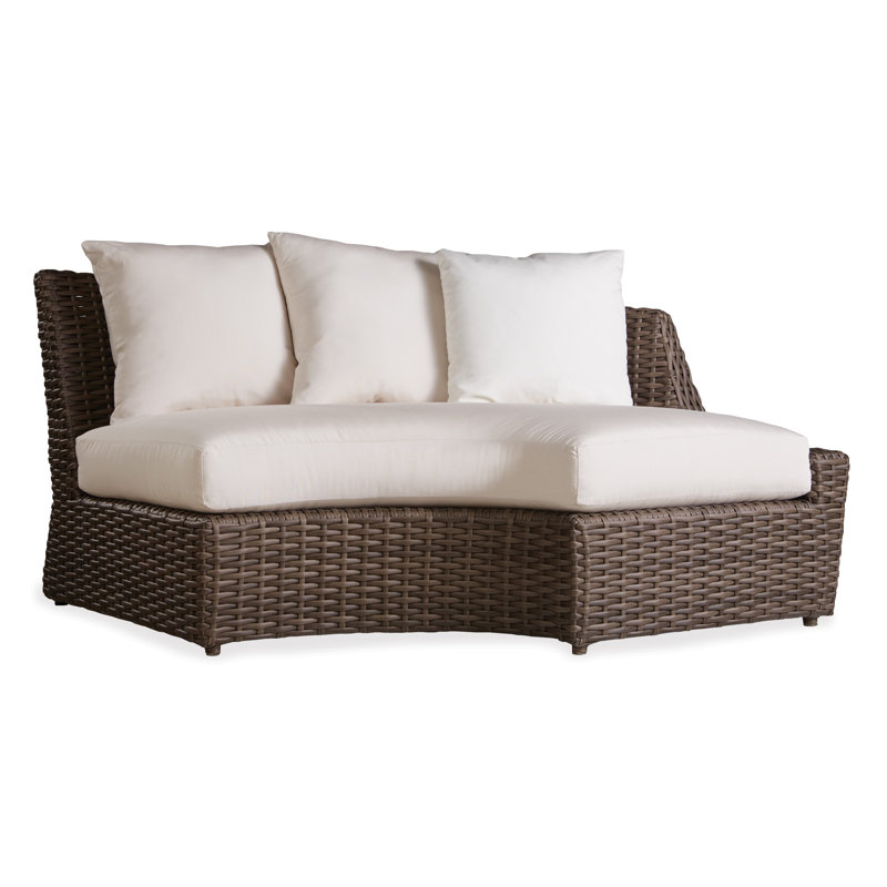 Largo Outdoor 6 - Seat Patio Sectional, Tamer Fog