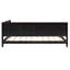 Lit de jour double en bois pleine grandeur, style Mid-Century moderne classique, avec accoudoirs et pour une maison confortable, design classique, bois, inclus-1879514470-1879514471