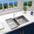 KBFmore Bowl Stainless Steel Kitchen Sink with Accessories-98228052-98228054