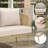 2-Piece Outdoor Wicker Rope French Garden Style Sofa Set with Coffee Table