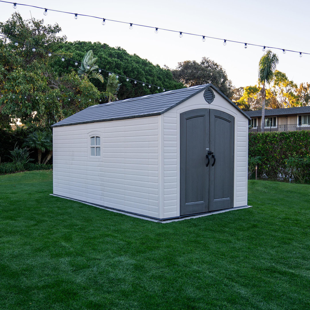 Lifetime Products Double Door Garden Storage Shed 8 X 15Ft - Image 4