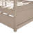 Wood Canopy Bed With Trundle Bed-430650334