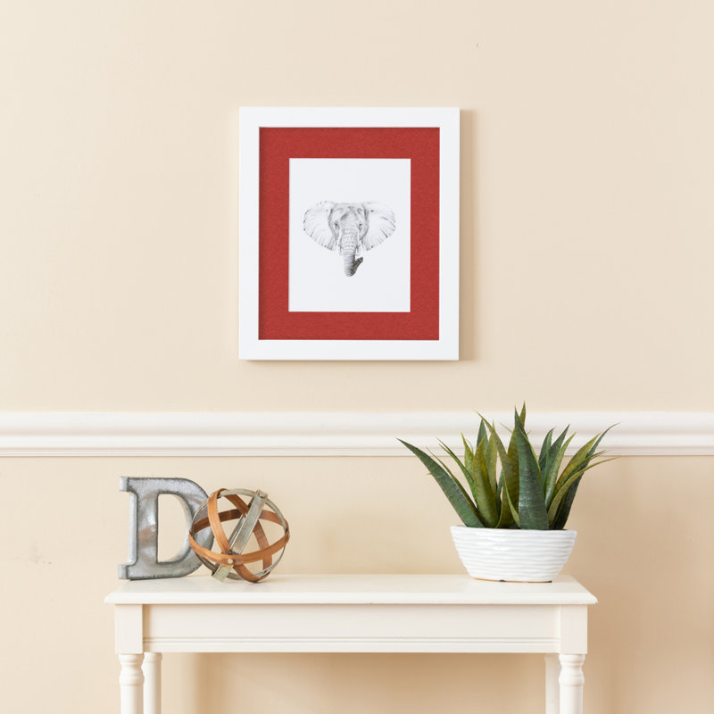 Cadre pour photo simple 16 po x 24 po en bois mat, Rouge riche
