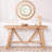 Farmhouse A- frame Wood Console Table, 58.5"