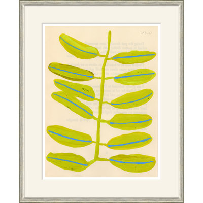 «Persian Plum» par Susan Hable - Peinture encadrée sur papier