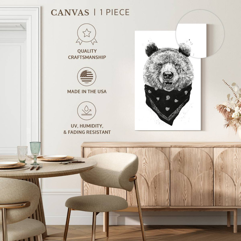 Brampt Wild Bear II, 51" H x 34" W