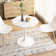 31.50" Modern Octagonal Coffee Table With MDF Table Top, Metal Base