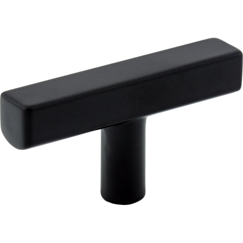 Dominique Bar Knob, Matte Black, 2"