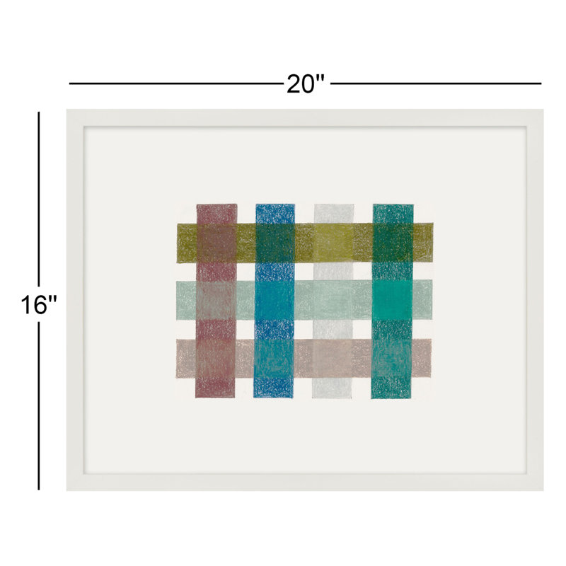 Gridlock IV Print by Beth James, White Framed, 20" W x 16" H