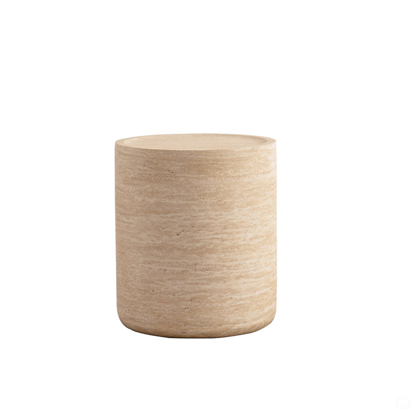 Round End Table, Nightstand Sofa Table, No Need Assembly