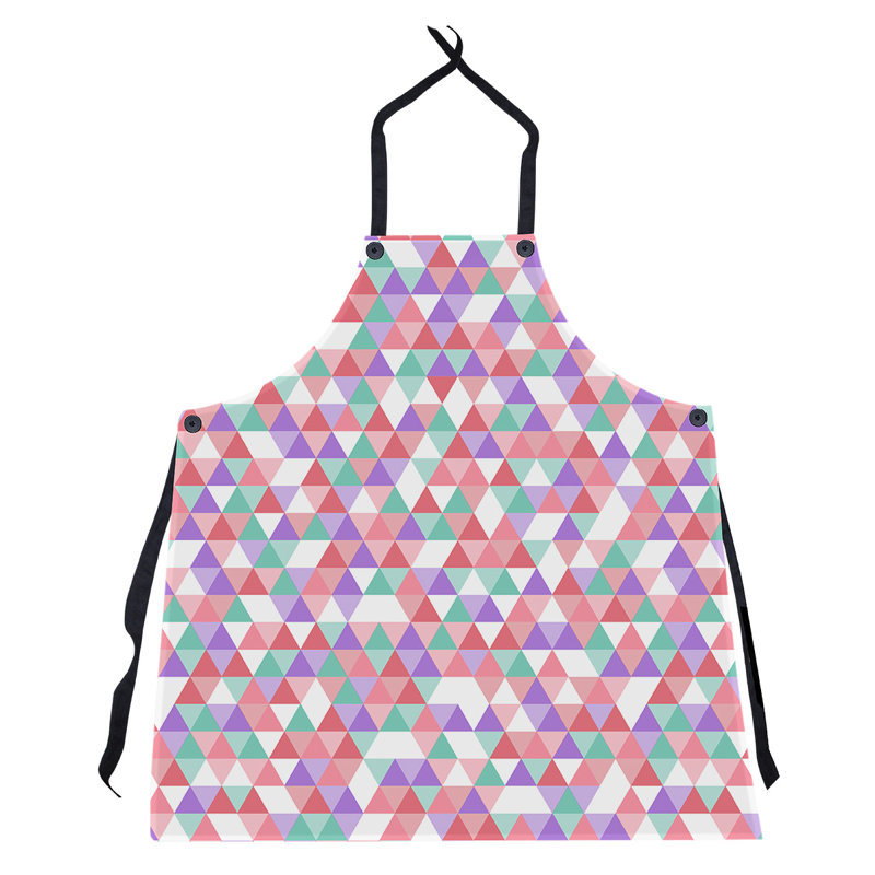 Bib Apron, Pink/Green