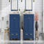 Ensemble de meuble-lavabo bleu 60 po avec double meuble-lavabo (séparé), double lavabo en céramique, tablette de rangement et tiroirs séparés (miroir non inclus) - Solution de salle de bain moderne pour salles de bain spacieuses-1788007967-1788007966